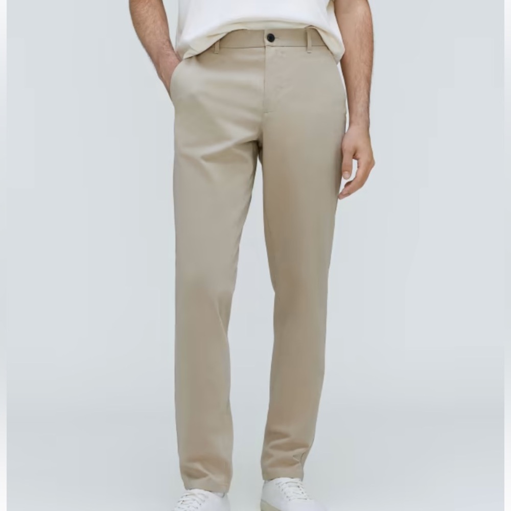 Everlane Slim Fit Trenchcoat Khaki chino khakis Sz 33 x 34 NWOT